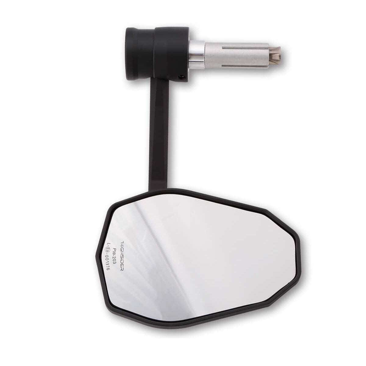 Lenkerendenspiegel HIGHSIDER VICTORY-X RIM mit LED Blinker, Klemmbereich 12-22 mm