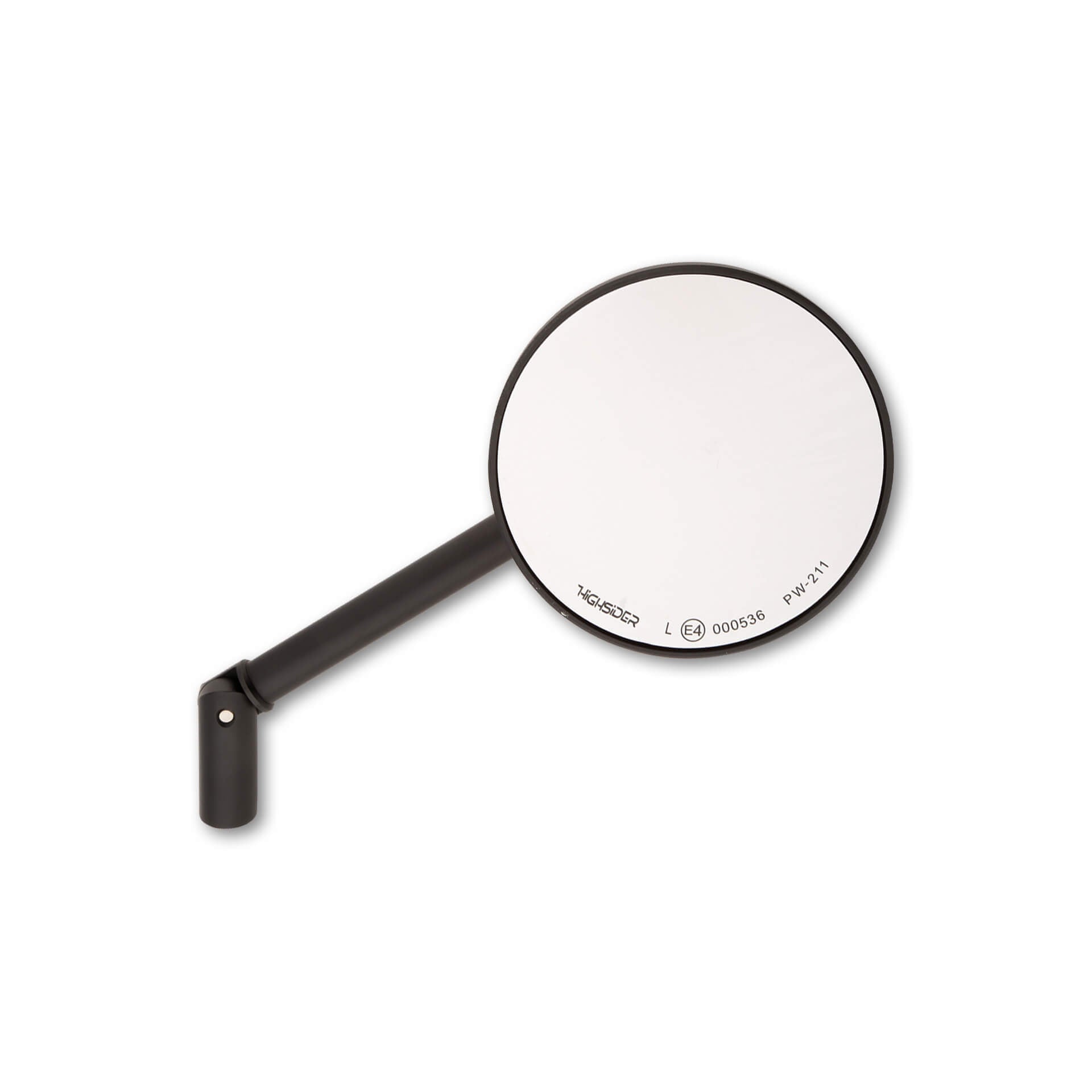 Lenkerspiegel HIGHSIDER CONERO BLACK EDITION, schwarz matt, E-geprüft, M10 Gewinde