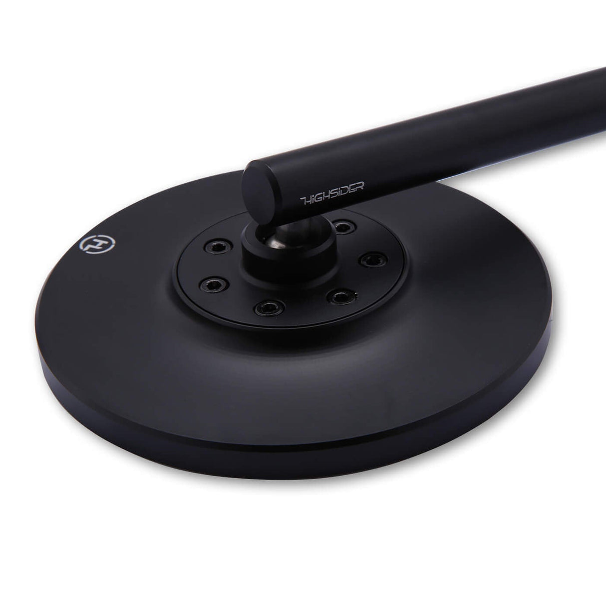 Lenkerspiegel HIGHSIDER CONERO BLACK EDITION, schwarz matt, E-geprüft, M10 Gewinde