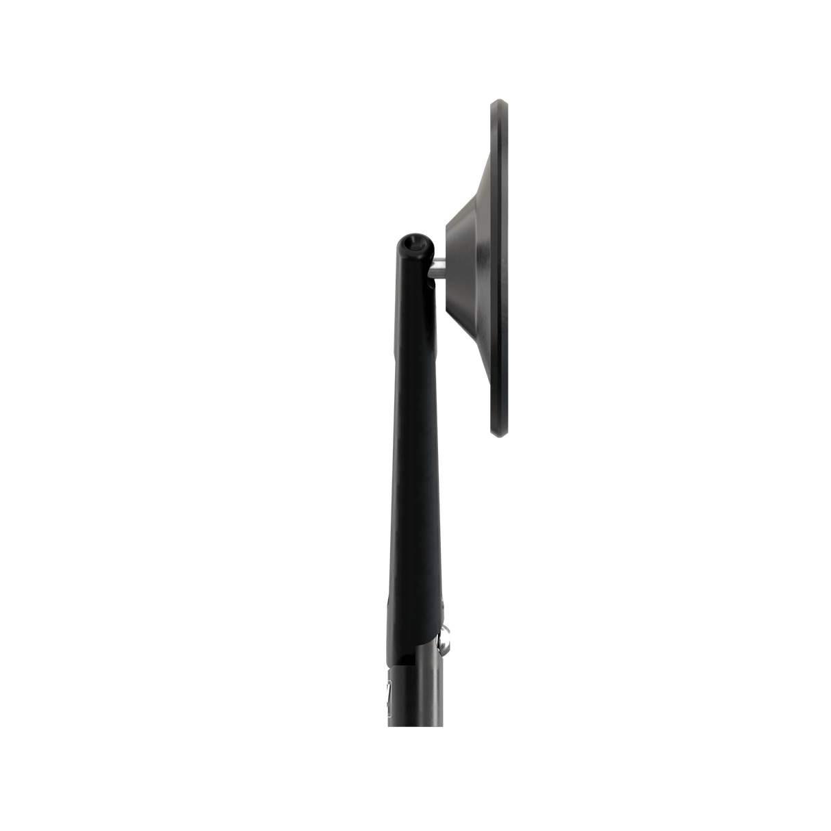Lenkerspiegel Highsider Smart Circula-S, Schwarz, Alu & ABS, E-geprüft, M10