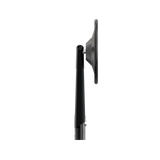 Lenkerspiegel Highsider Smart Circula-S, Schwarz, Alu & ABS, E-geprüft, M10