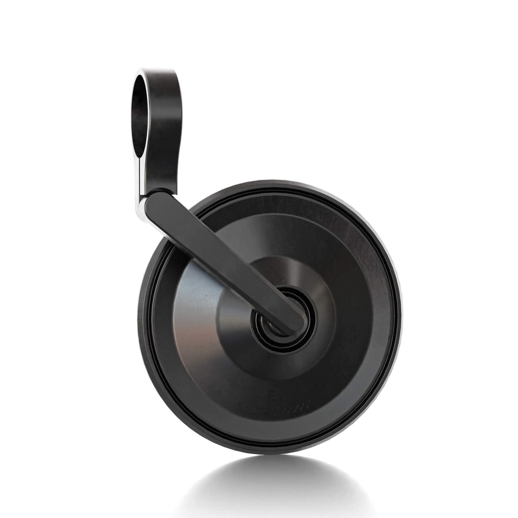 Lenkerendenspiegel HIGHSIDER SMART CIRCULA-S kurz, schwarz, Aufnahme Ø 30 x B 12 mm