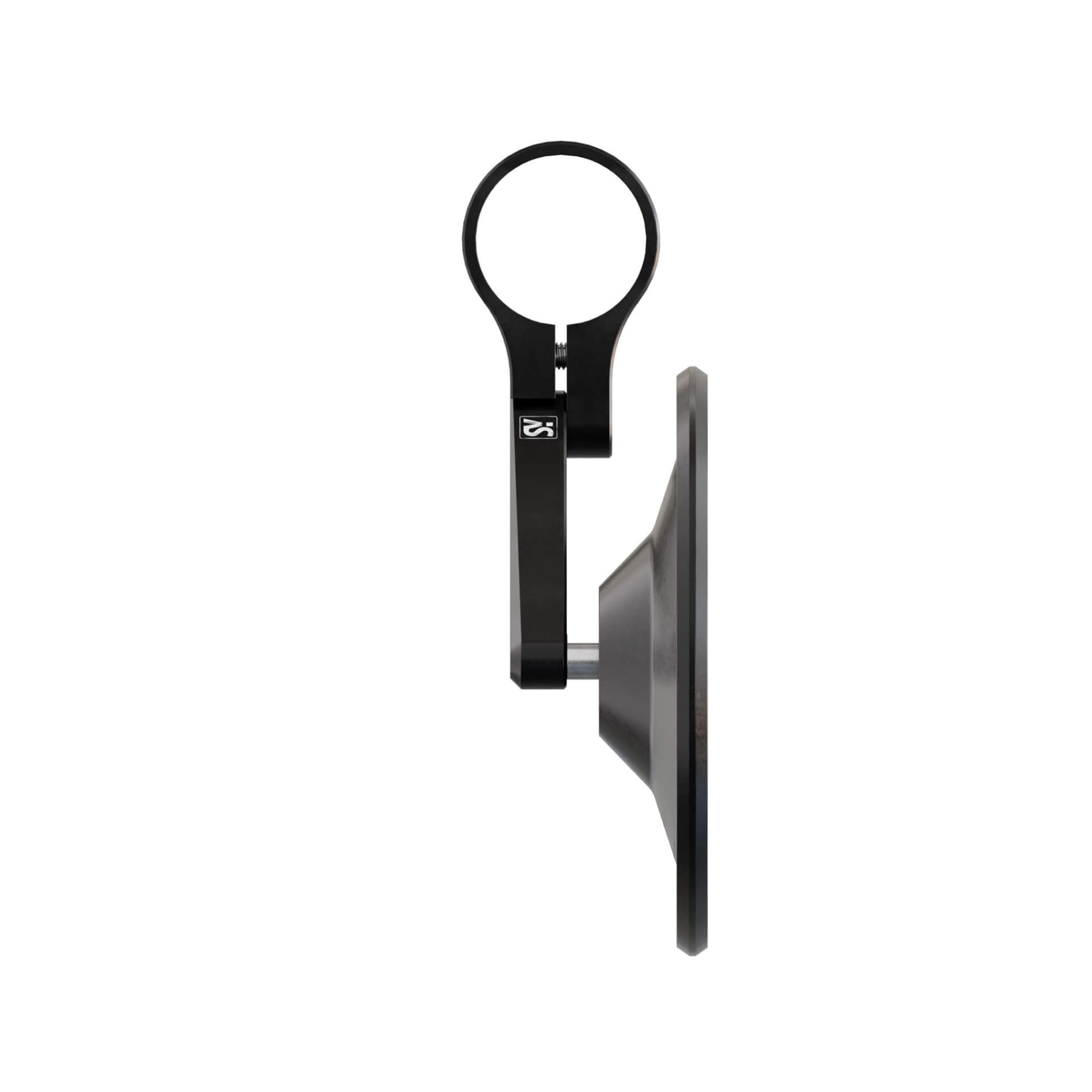 Lenkerendenspiegel HIGHSIDER SMART CIRCULA-S kurz, schwarz, Aufnahme Ø 30 x B 12 mm