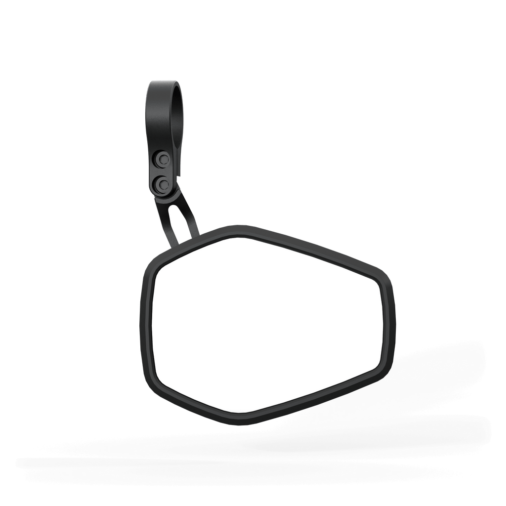 Lenkerendenspiegel HIGHSIDER ESAGANO-RS kurz, schwarz, Aufnahme Ø 30 x B 12 mm