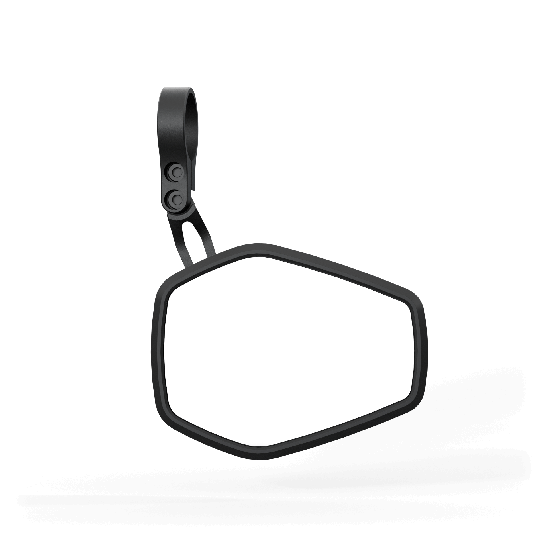 Lenkerendenspiegel HIGHSIDER ESAGANO-RS kurz, schwarz, Aufnahme Ø 30 x B 12 mm