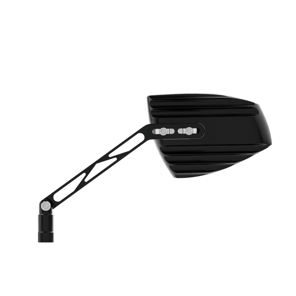 Lenkerspiegel Paar HIGHSIDER WAVE, silber, E-​geprüft, M10 Gewinde