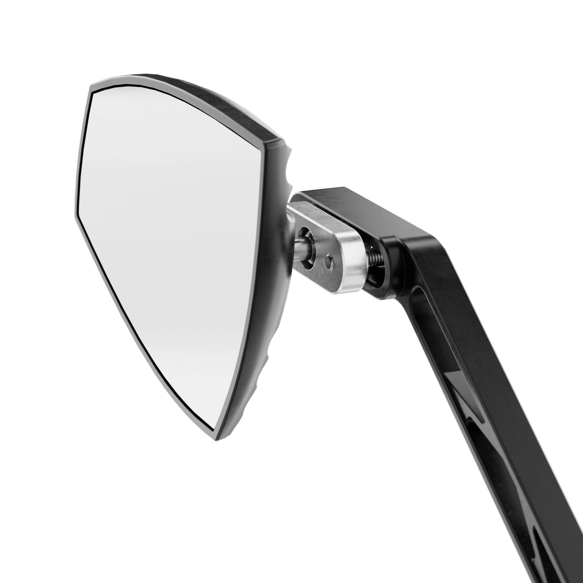 Lenkerspiegel Paar HIGHSIDER WAVE, silber, E-geprüft, M10 Gewinde