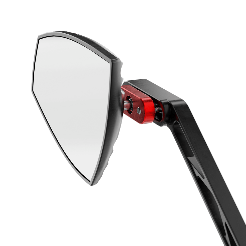 Lenkerspiegel Paar HIGHSIDER WAVE, rot, E-​geprüft, M10 Gewinde