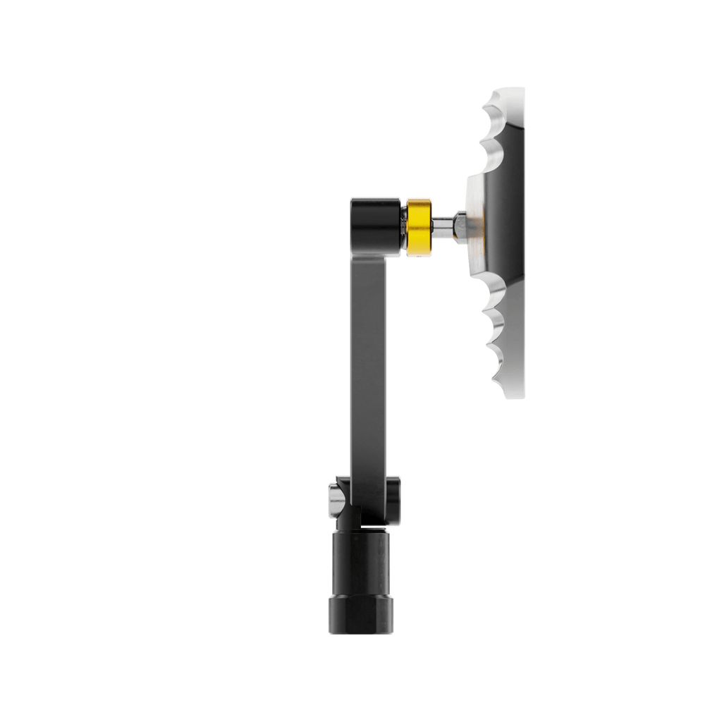 Lenkerspiegel Paar HIGHSIDER WAVE, gold, E-geprüft, M10 Gewinde