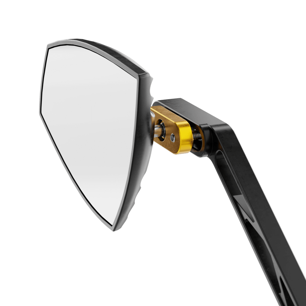 Lenkerspiegel Paar HIGHSIDER WAVE, gold, E-geprüft, M10 Gewinde
