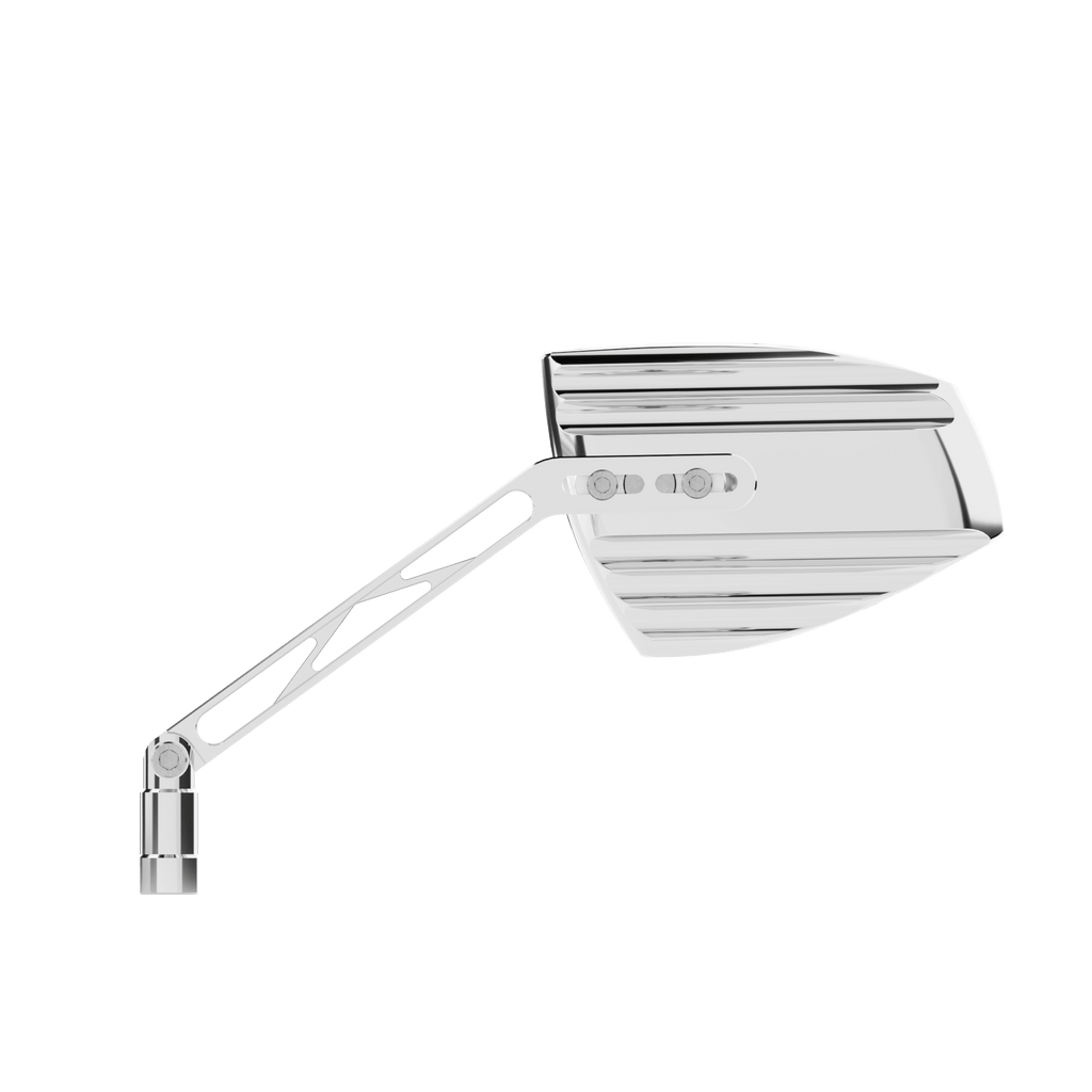 Lenkerspiegel Paar HIGHSIDER WAVE, chrom, E-​geprüft, M10 Gewinde