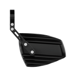 Lenkerendenspiegel Paar HIGHSIDER WAVE, schwarz, Aufnahme Ø 30 x B 12 mm