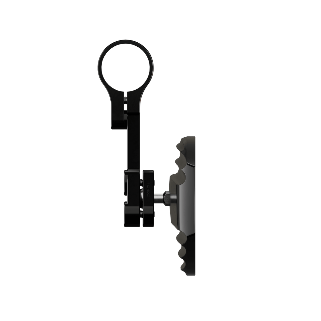 Lenkerendenspiegel Paar HIGHSIDER WAVE, schwarz, Aufnahme Ø 30 x B 12 mm