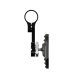 Lenkerendenspiegel Paar HIGHSIDER WAVE, silber, Aufnahme Ø 30 x B 12 mm