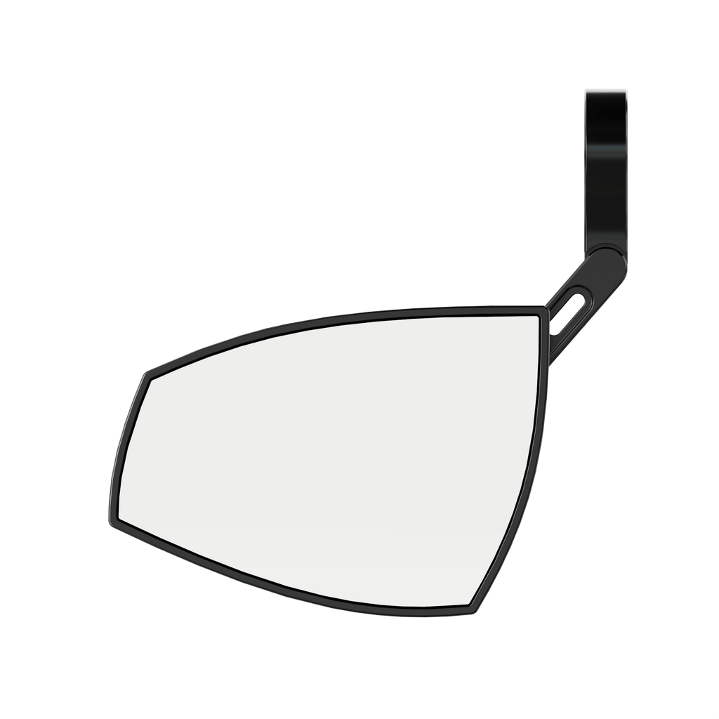 Lenkerendenspiegel Paar HIGHSIDER WAVE, silber, Aufnahme Ø 30 x B 12 mm
