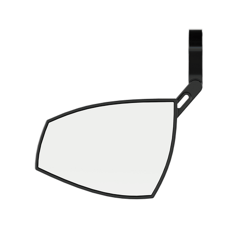 Lenkerendenspiegel Paar HIGHSIDER WAVE, silber, Aufnahme Ø 30 x B 12 mm