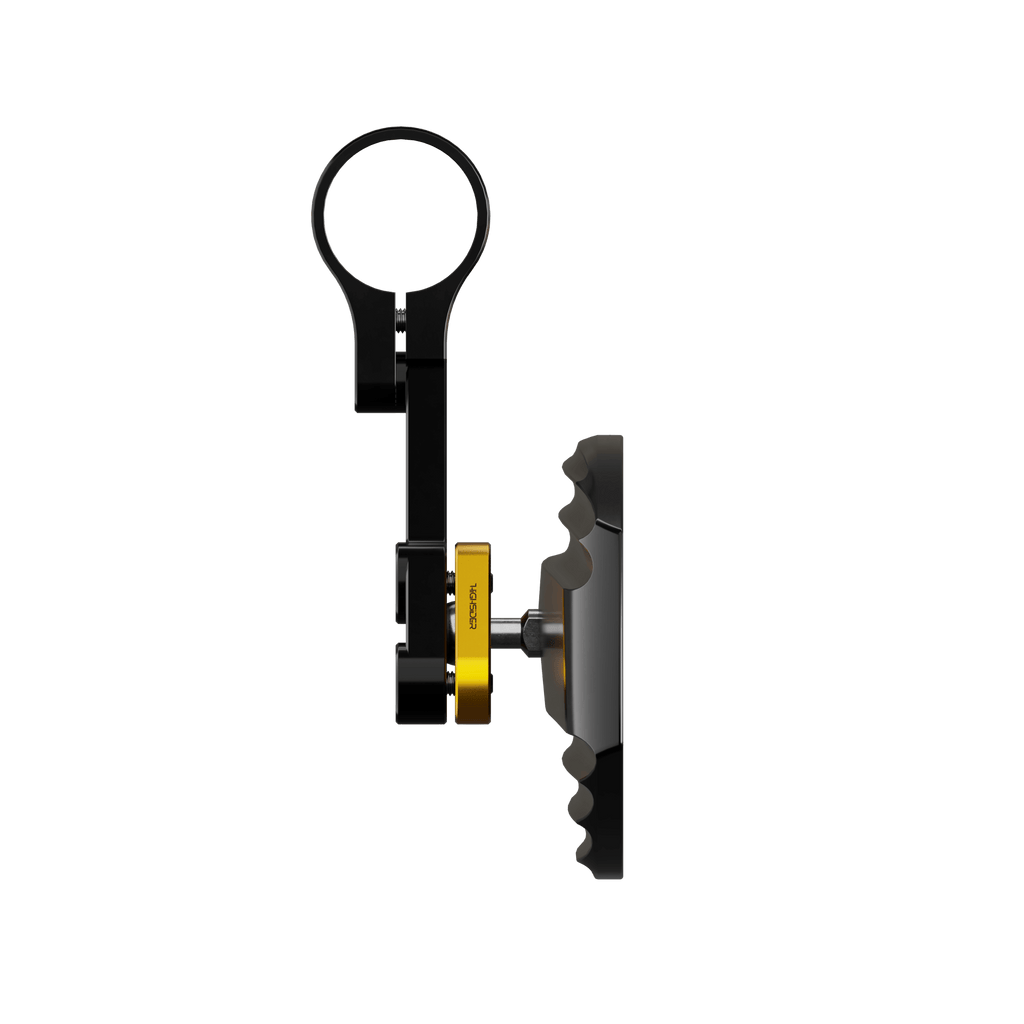 Lenkerendenspiegel Paar HIGHSIDER WAVE, gold, Aufnahme Ø 30 x B 12 mm