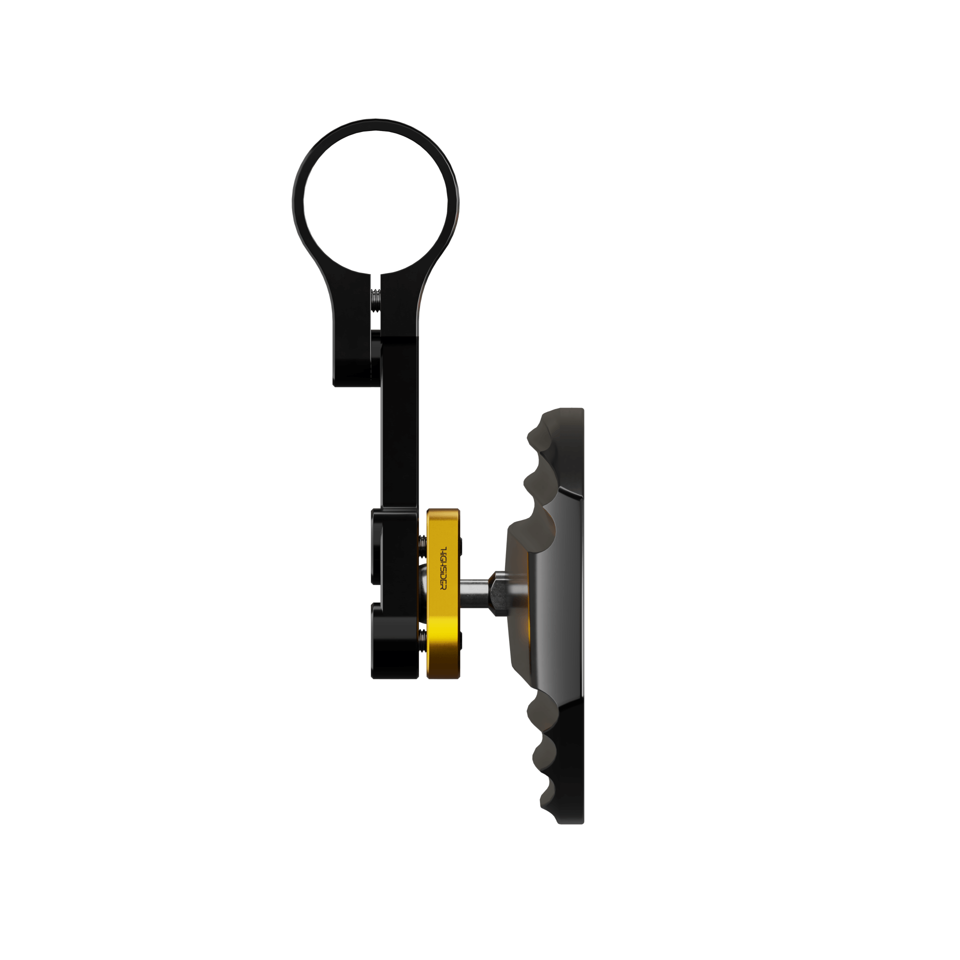 Lenkerendenspiegel Paar HIGHSIDER WAVE, gold, Aufnahme Ø 30 x B 12 mm