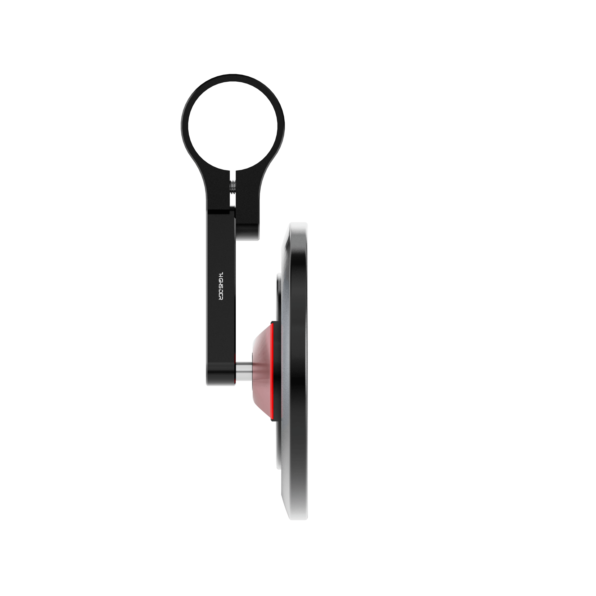 Lenkerendenspiegel HIGHSIDER ENTERPRISE-EP1, rot, Aufnahme Ø 30 x B 12 mm