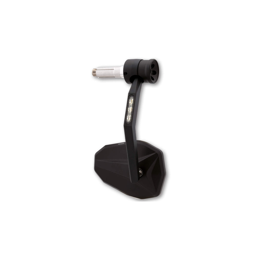 Lenkerendenspiegel HIGHSIDER VICTORY RIM mit LED Blinker & Positionslicht, Klemmbereich 12-22 mm