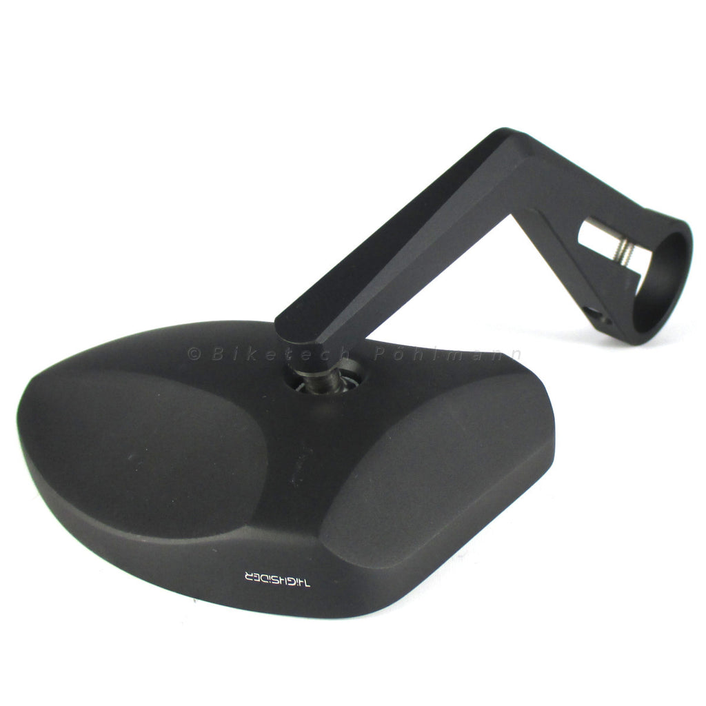 Lenkerendenspiegel FERRARA 2, schwarz, Aufnahme Ø 30 x B 12 mm