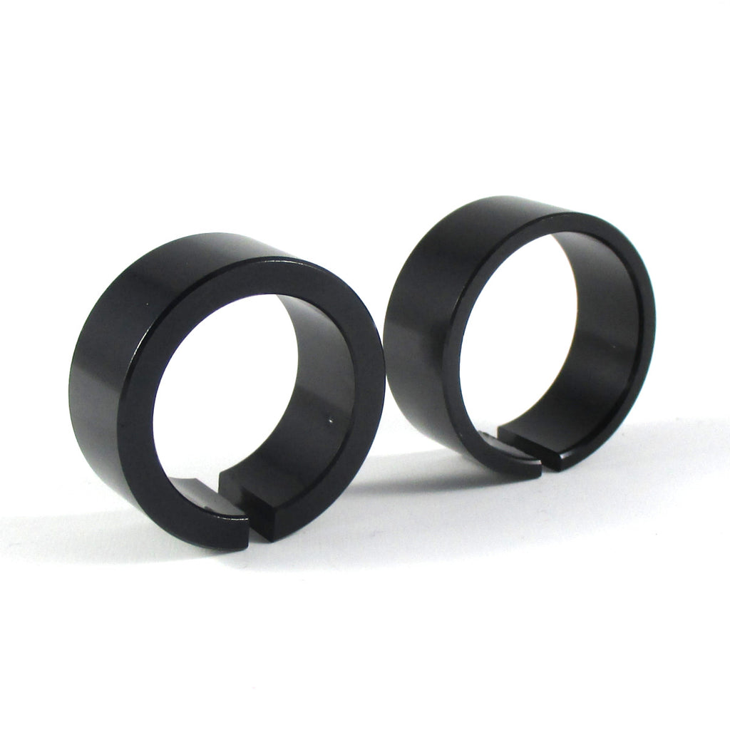 Lenkerendenspiegel FERRARA 2, schwarz, Aufnahme Ø 30 x B 12 mm