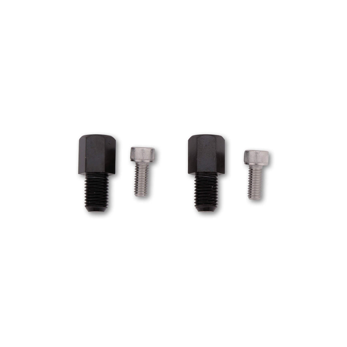 Anbaukit für Lenkerspiegel Highsider Smart, M10 x 1,25 mm Rechtsgewinde, Schwarz