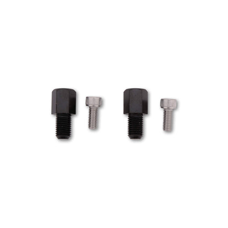 Anbaukit für Lenkerspiegel Highsider Smart, M10 x 1,25 mm Rechtsgewinde, Schwarz