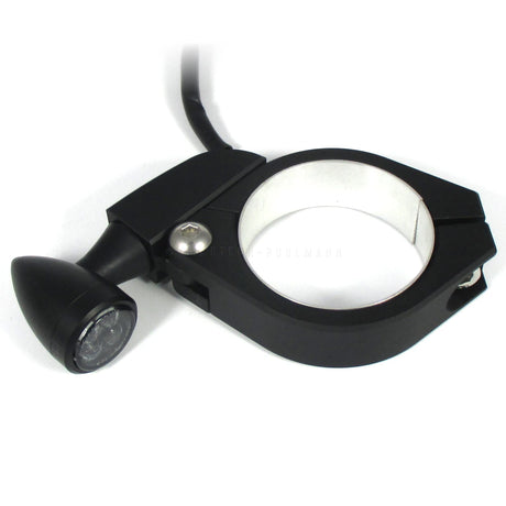 Blinkerhalter Set HIGHSIDER, Alu, Schwarz für M8 Blinker