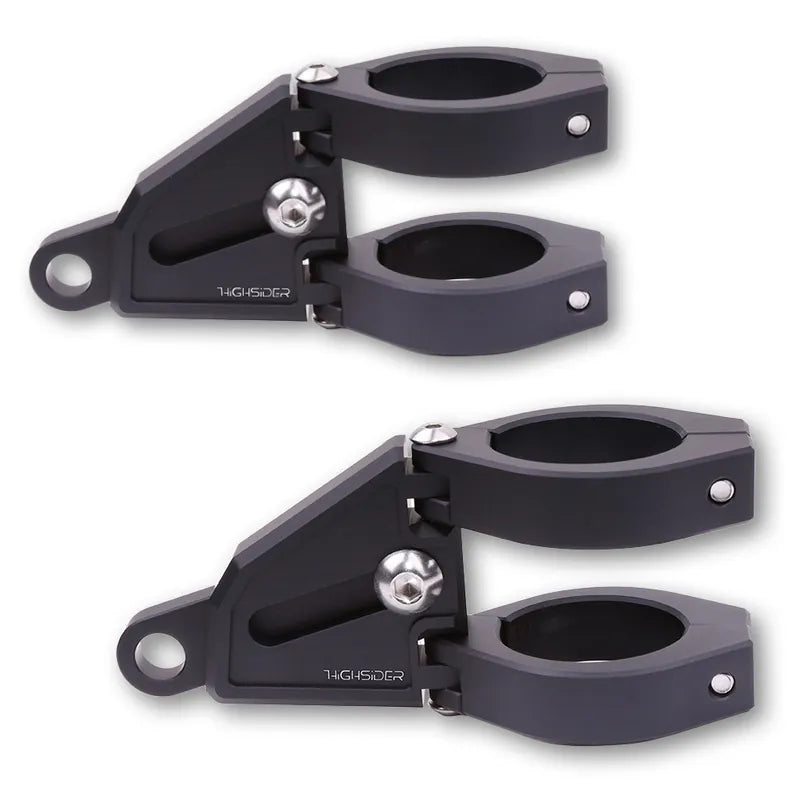 Lampenhalter-Set Highsider Pro Extend Alu schwarz, Länge verstellbar