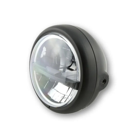 LED-Scheinwerfer 5 3/4 Zoll Highsider Pro Pecos Typ 5, Mattschwarz, Seitlich