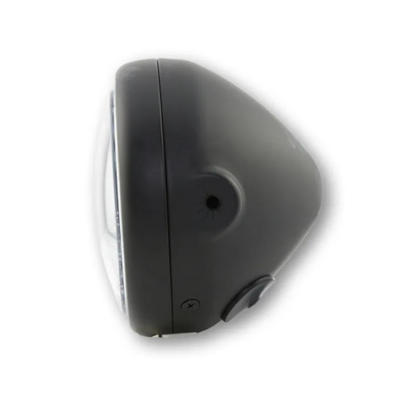 LED-Scheinwerfer 5 3/4 Zoll Highsider Pro Pecos Typ 6, Mattschwarz, Seitlich