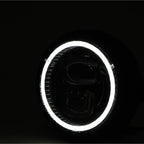 LED-Scheinwerfer 5 3/4 Zoll Highsider Pro Pecos Typ 7, Mattschwarz, Seitlich