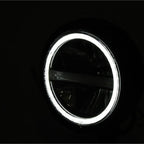 LED-Scheinwerfer 5 3/4 Zoll Highsider Pro Pecos Typ 6, Mattschwarz, Unten