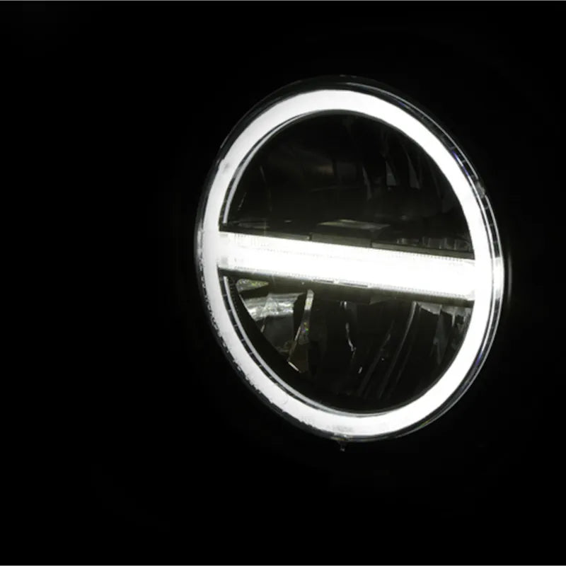 LED-Scheinwerfer 5 3/4 Zoll Highsider Pro Pecos Typ 6, Mattschwarz, Unten