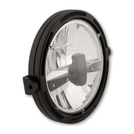 LED-Scheinwerfer 7 Zoll Highsider Pro Frame-R1 Typ 3, Mattschwarz, Seitlich