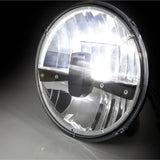 LED-Scheinwerfer 7 Zoll Highsider Pro Frame-R1 Typ 3, Mattschwarz, Seitlich
