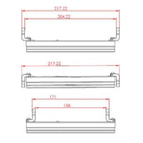 LED-Scheinwerfer 7 Zoll Highsider Pro Frame-R1 Typ 4, Mattschwarz, Seitlich