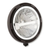 LED-Scheinwerfer 7 Zoll Highsider Pro Frame-R1 Typ 4, Mattschwarz, Unten