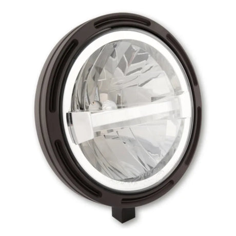 LED-Scheinwerfer 7 Zoll Highsider Pro Frame-R1 Typ 4, Mattschwarz, Unten