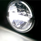 LED-Scheinwerfer 7 Zoll Highsider Pro Frame-R1 Typ 4, Mattschwarz, Unten