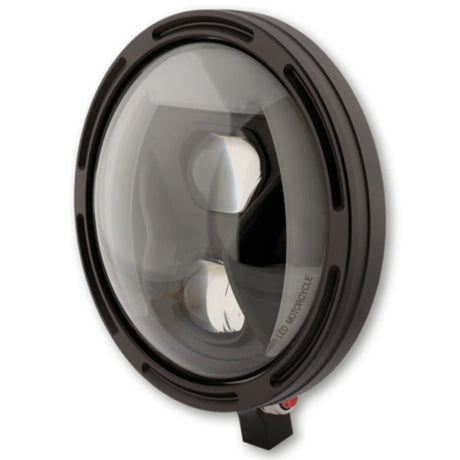LED Hauptscheinwerfer Highsider Pro Frame-R1 Typ 8 schwarz Ø 200 mm seitlich