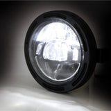 LED-Scheinwerfer 5 3/4 Zoll Highsider Pro Frame-R2 Typ 10, Mattschwarz, Seitlich