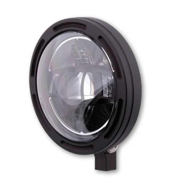 LED-Scheinwerfer 5 3/4 Zoll Highsider Pro Frame-R2 Typ 10, Mattschwarz, Unten