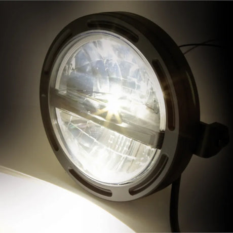 LED-Scheinwerfer 5 3/4 Zoll Highsider Pro Frame-R2 Typ 5, Mattschwarz, Seitlich