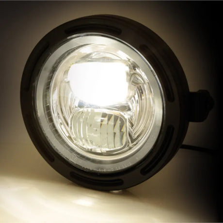 LED-Scheinwerfer 5 3/4 Zoll Highsider Pro Frame-R2 Typ 7, Mattschwarz, Seitlich