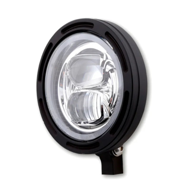 LED-Scheinwerfer 5 3/4 Zoll Highsider Pro Frame-R2 Typ 7, Mattschwarz, Unten