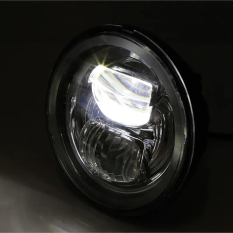 LED-Scheinwerfer 5 3/4 Zoll Highsider Pro Frame-R2 Typ 7, Mattschwarz, Unten
