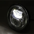 LED-Scheinwerfer 5 3/4 Zoll Highsider Pro Frame-R2 Typ 7, Mattschwarz, Unten