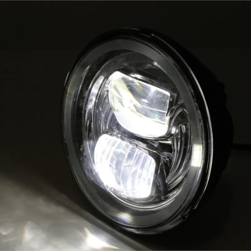 LED-Scheinwerfer 5 3/4 Zoll Highsider Pro Frame-R2 Typ 7, Mattschwarz, Unten